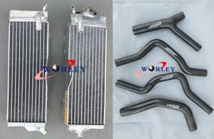 Aluminum Radiator &BLK Hose FOR Honda CR500 CR500R CR 500R 1985-1988 85 86 87 88 - Picture 1 of 9