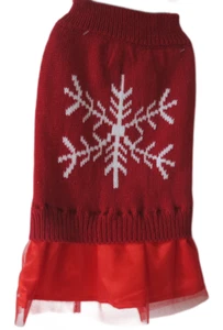 HUKA Hundepullover Weihnachten Hund  Gr. XS  Rot mit Motiv Polyester Neu - Bild 1 von 2