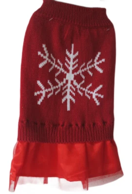 HUKA Hundepullover Weihnachten Hund  Gr. XS  Rot mit Motiv Polyester Neu - Bild 1 von 2