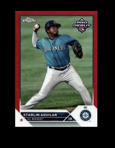 2023 Topps Pro Debut Starlin Aguilar Chrome Red Refractor #1/5
