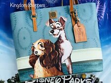 2022 Disney Parks Lady & The Tramp Tote Bag 14â€�x11â€� Dooney & Bourke New In Hand