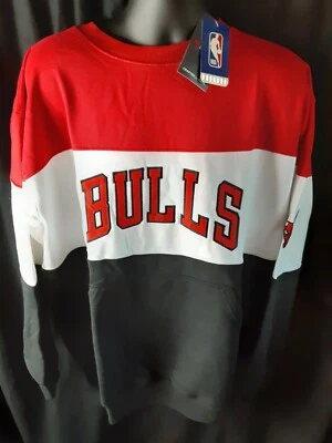 Chicago Bulls Men's Fanatics Crew Sweatshirt XLT,2XLT,3X,3XLT,4XLT or 5X