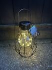 Solar Hanging Firefly Lantern Copper LED Lights Table Lantern Indoor Outdoor