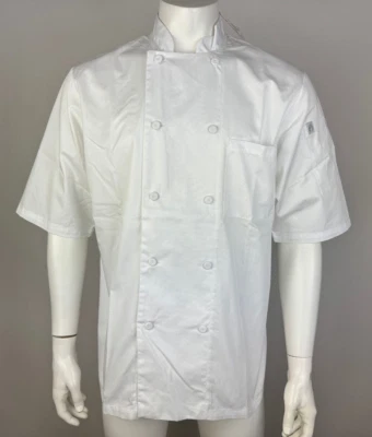 Chef Works Montreal Cool Vent Chef Coat Mens M NWT Short Sleeve Button-up JLCV - Image 1 of 4