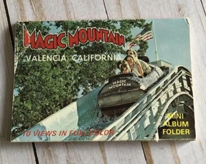 Vintage Magic Mountain Souvenir Album Folder Color Views Valencia California - Picture 1 of 13