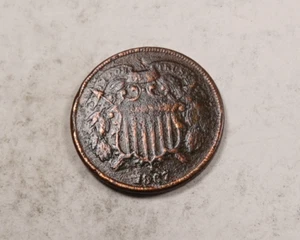 1867 Two Cent Coin (2 Cent 2C) * Extra Fine XF/EF (details) * XT338 - Picture 1 of 2