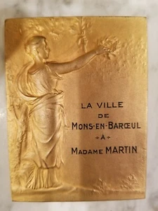 Bronze Plaque France 1955 - Picture 1 of 7