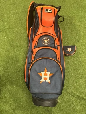 Houston Astros Golf Cart Stand Bag 10 Way - Image 1 of 4
