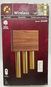 Heath Zenith Wireless Selectable 8 Note Chime Doorbell LE-6186 Solid Wood - Picture 1 of 3
