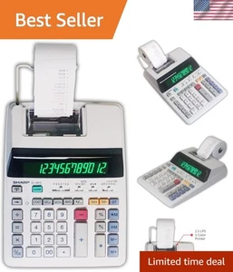 Business-Ready EL-1801V Calculator: 12-Digit LCD, Fast Printing & Durable Design - Picture 1 of 7
