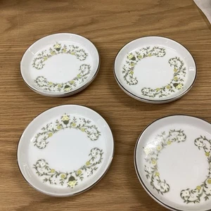 4 cuencos de postre de frutas de 3/4" de colección de plata fina China Japón - Imagen 1 de 4