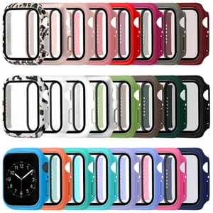24 Pcs Smart Watch Screen Protector Watch Bumper Case Hard Pc Case with Tempe... - Picture 1 of 7