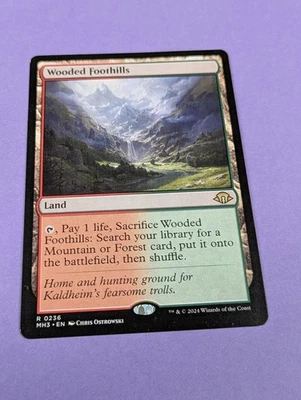 MTG Magic: Modern Horizons 3: Wooded Foothills #0236 Rare - NM - Image 1 of 2