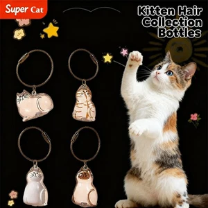6PC Cat hair storage box pendant cat hair storage capsule keychain commemorative - Picture 1 of 16