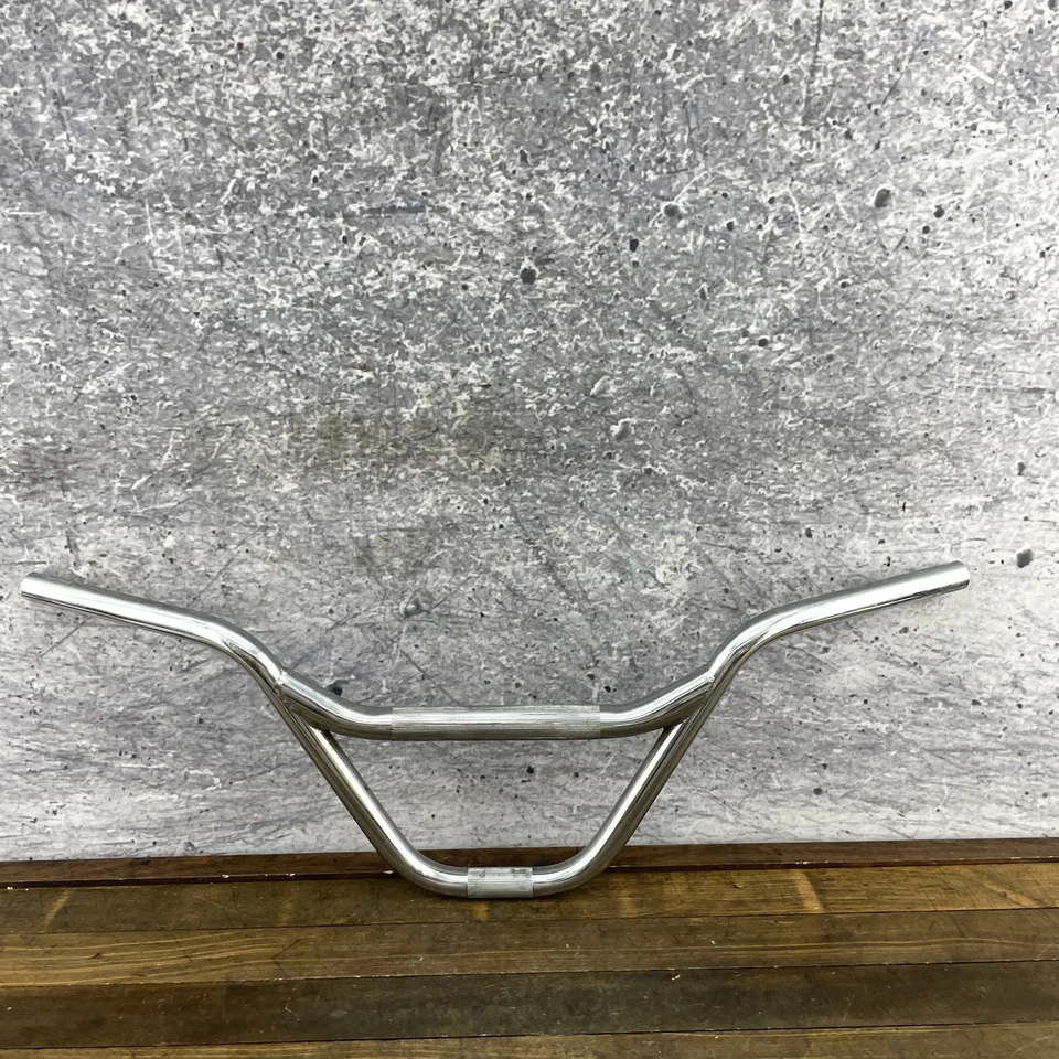 Vintage BMX Handlebars Chrome 1980s Old School Kneesaver Style 28" Wide Dings - Image 1 of 4