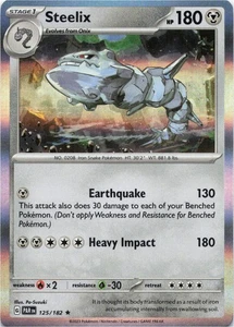 Pokemon - Steelix #125/182 - SV04: Paradox Rift Holo - Picture 1 of 2