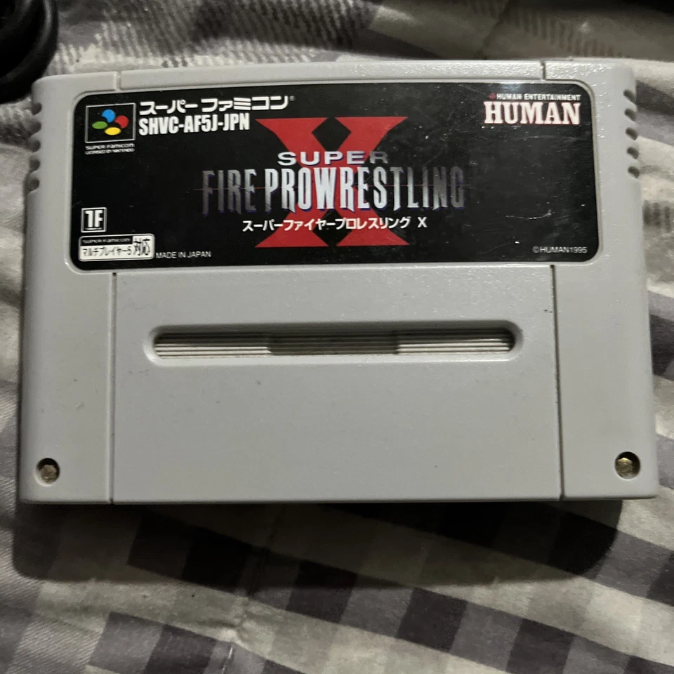 Super Fire Pro Wrestling X (Nintendo Super Famicom Game Cartridge) SHVC-AF5J-JPN - Image 1 of 2