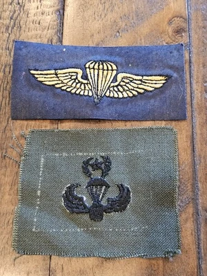 1960s 70s Ejército de Estados Unidos Hecho en Vietnam Maestro de la Guerra Fría Marina Conjunto de parches aerotransportados ¡¡L@@K!!! Foto 1 de 2