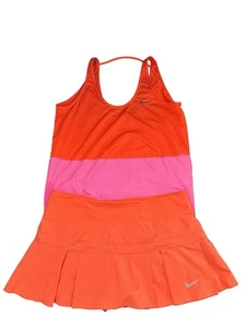 Nike Tennis Dri-Fit Womens Top & Skirt Outfit/Set Size Large - Picture 1 of 11