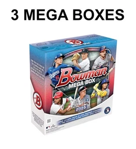 PYT - BALTIMORE ORIOLES 2025 Bowman Baseball! 3 Mega Boxes (6:30) 7/30 - Bild 1 von 5