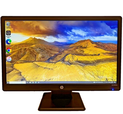 HP W2082A 20” HD+ Flatscreen LED PC Computer Monitor VGA DVI-D Built-in Speakers - Image 1 of 4