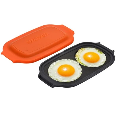 Freidora de huevos para microondas | Cocina y cazadora furtiva para sándwiches de desayuno | Fabricante para 2 Foto 1 de 4