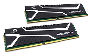 Mushkin Ridgeback 16GB Kit (2x8GB) DDR4 2400MHz PC4-19200 RAM (MBB4U240FFFF8GX2) - Picture 1 of 6