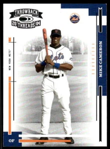 2004 Donruss Throwback Threads 127 Mike Cameron New York Mets Baseball Card - Picture 1 of 2