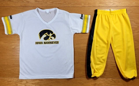 IOWA HAWKEYES Franklin 2-Piece Set - Football Jersey & Pants Size M Youth Medium Cover