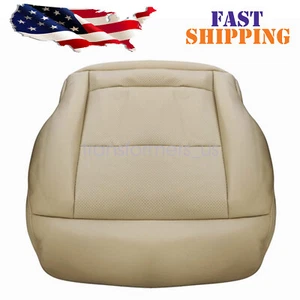 Fits 2010 11 12 2013 Mercedes Benz E350 Passenger Bottom Leather Seat Cover Tan - Picture 1 of 12
