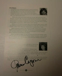 1980's Autographed Golf Photo Cutout Signed by Donna Caponi Rare Photo LPGA - Picture 1 of 3