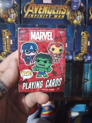 Funko Pop Marvel Playing Cards Comics Avengers Captain America Iron Man Hulk New - Image 1 of 4