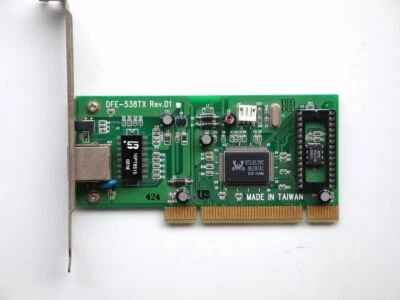 PCI Network Card Realtek RTL8139c 10/100Mbps Lan  Rj45 Ethernet - image 1 of 2