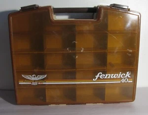 Vintage Fenwick Woodstream Model 40 Two Sided Tackle Box - Picture 1 of 9