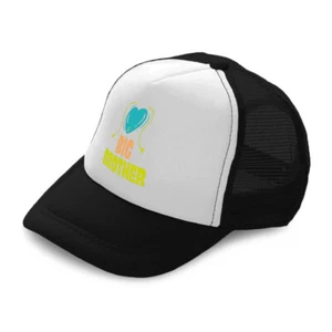 Kids Trucker Hat Big Brother Heart Arrow Polyester Boys Caps & Girls Caps - Picture 1 of 7