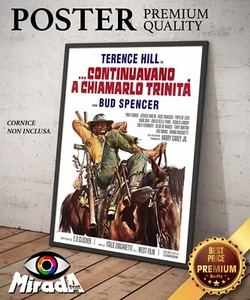 Póster Cartel Continuaban Llamándolo Trinità Película Terence Hill Bud Spencer - Imagen 1 de 2