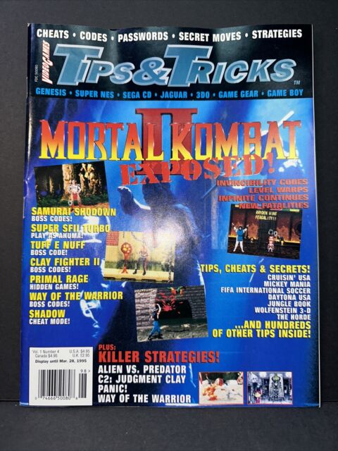 Mortal Kombat II - SNES - Moves, Fatalities and Codes 