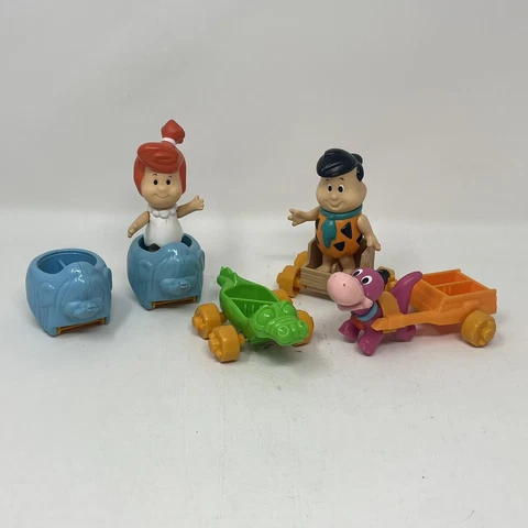 FLINTSTONES KIDS - VINTAGE 1986 COLECO 3.5" FIGURES & CARS - Fred Wilma Dino Cover