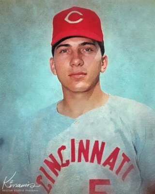 YOUNG Johnny Bench HOF Cincinnati Reds ROOKIE Art Print from Orig OIL Vari Sizes - Image 1 of 4