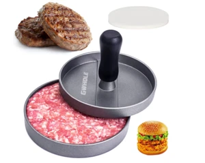 Non Stick Burger Press + 100 Wax Discs, Ideal for BBQ - Picture 1 of 7