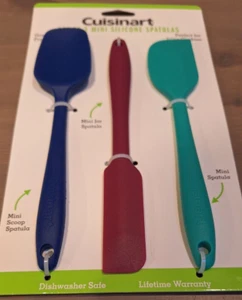 Cuisinart Set Of 3 Mini Silicone Spatulas - Picture 1 of 4