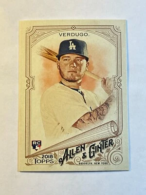 Alex Verdugo 2018 Topps Allen & Ginter Rookie Card RC #293 Dodgers Red Sox - Image 1 of 2