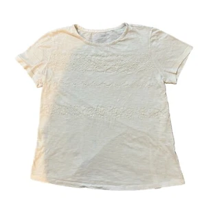 Laura Scott Damen Kurzarmshirt weiß bestickt Größe L - Bild 1 von 6