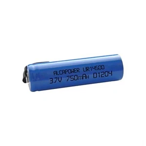 BATTERIA RICARICABILE Li-Ion 3.7V 750mAh CON LAMELLE A SALDARE ALCA POWER - Foto 1 di 1