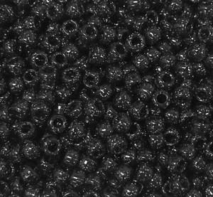 Transparent Jet Sparkle 9x6mm Pony Beads 500pc Jolly Store Crafts made in USA - Picture 1 of 1