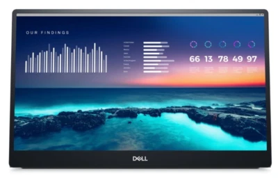 Dell C1422H 14" FHD 60Hz IPS LED USB-C Portable Monitor - Silver - Image 1 of 4