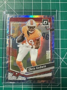 2023 Panini Donruss Optic Blue Rocket Chris Godwin SP Buccaneers - Picture 1 of 2