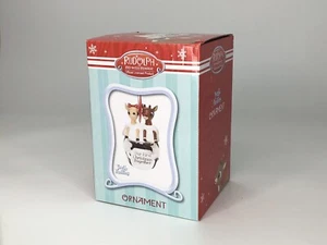 Resin Rudolph and Clarice Jingle Bell Ornament - Picture 1 of 2