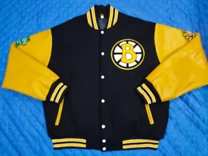 NHL Boston Bruins 2023 Bobby Orr Winter Classic Varsity jacket chenille patches - Picture 1 of 7