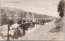 Military Camp Sherbrooke QC Quebec Canadian Soldiers Horses c1910 Postcard G78